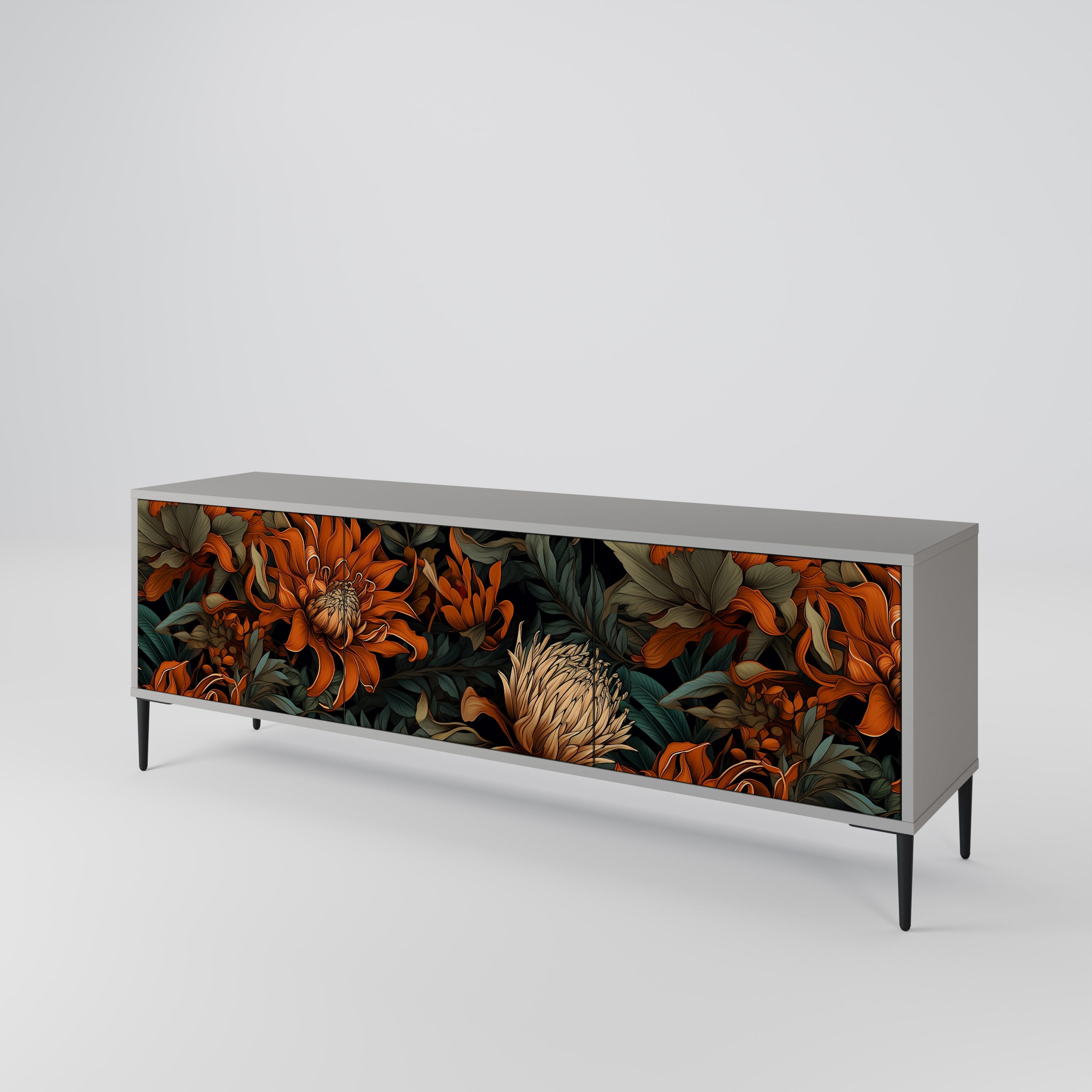 DAWN BLOOM 3-Door TV Cabinet