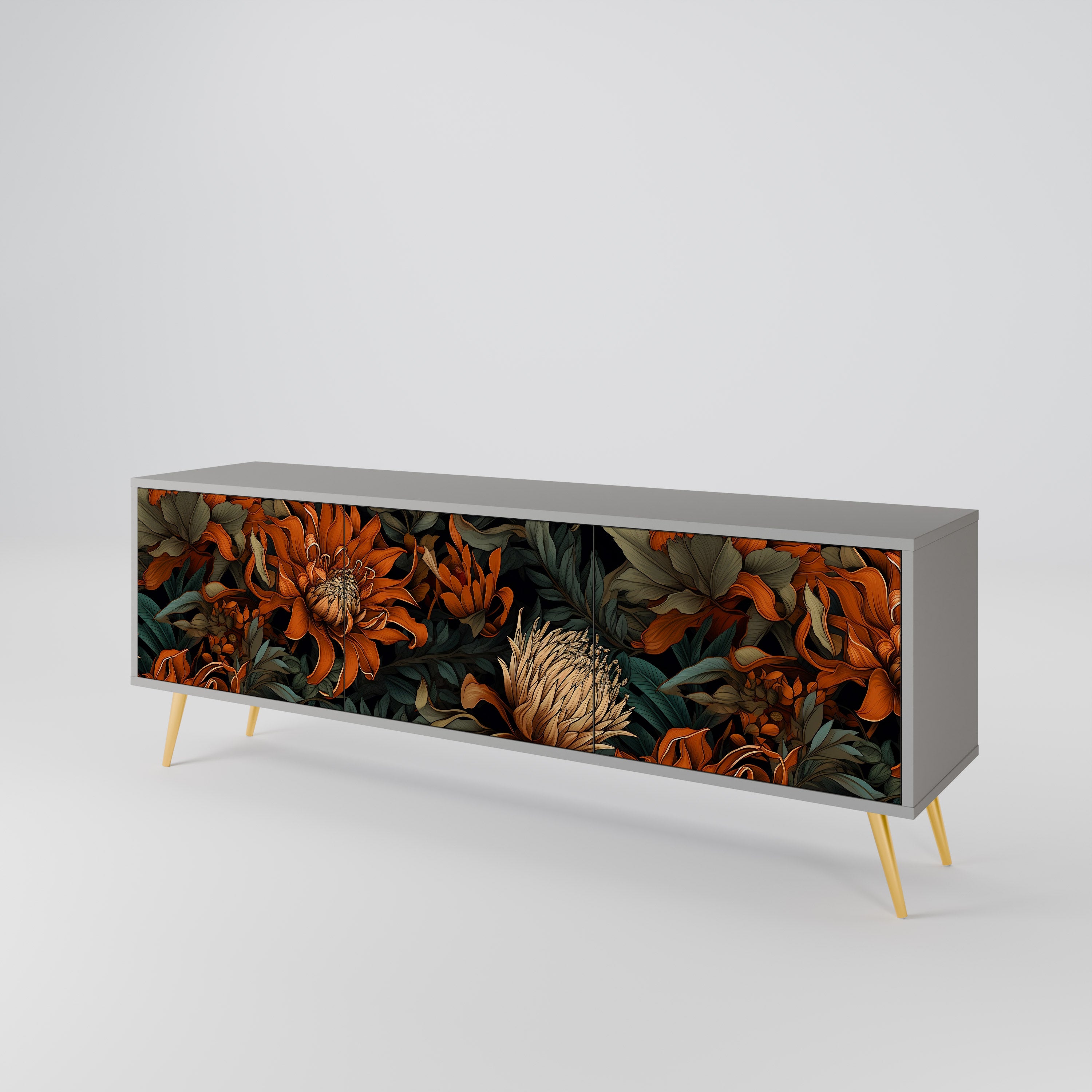 DAWN BLOOM 3-Door TV Cabinet