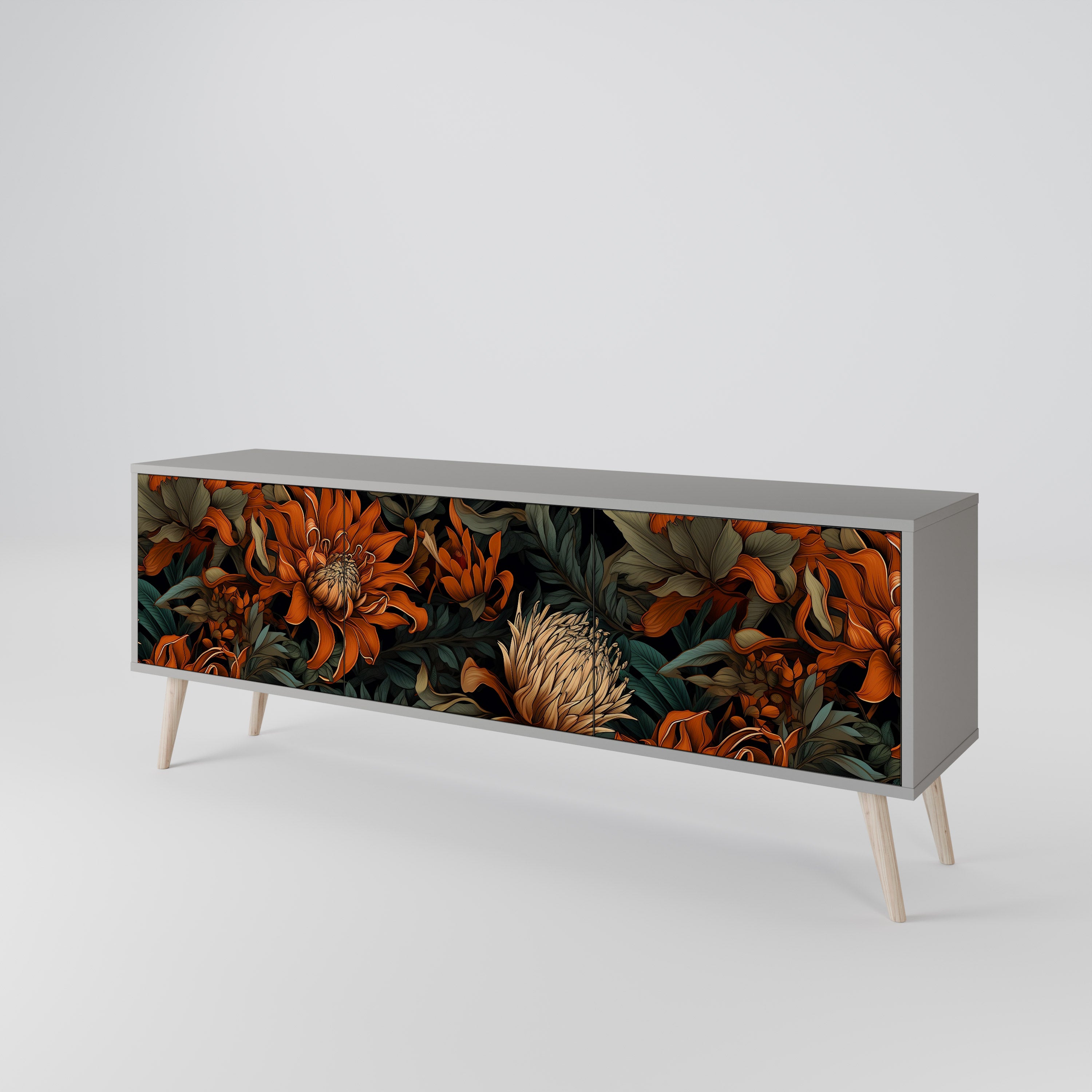 DAWN BLOOM 3-Door TV Cabinet