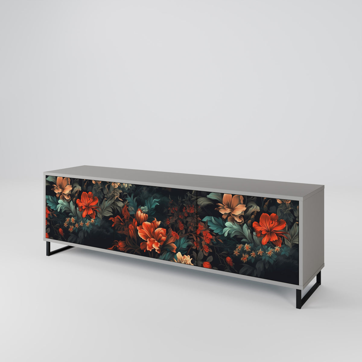 IMAGINARY BLOSSOM 3-Door TV Cabinet