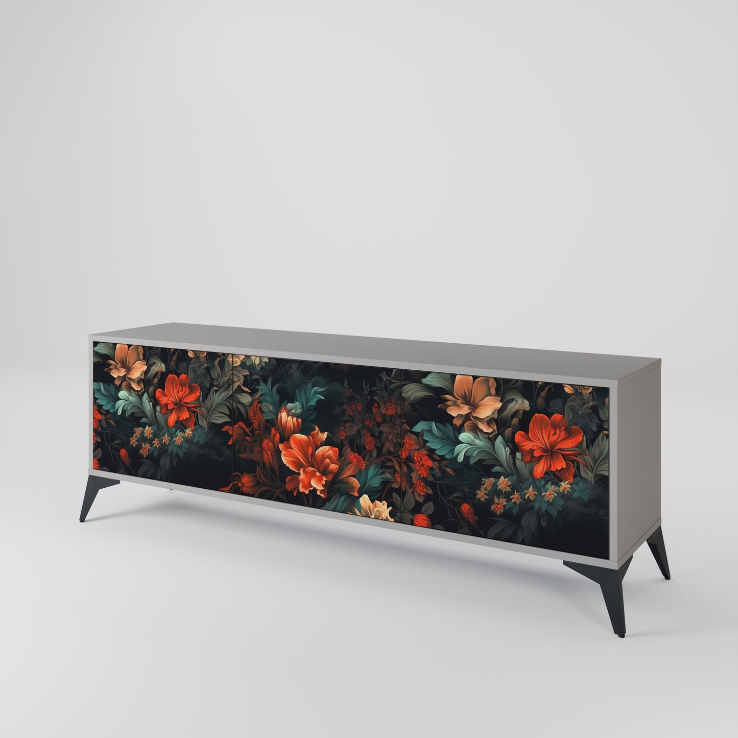 IMAGINARY BLOSSOM 3-Door TV Cabinet