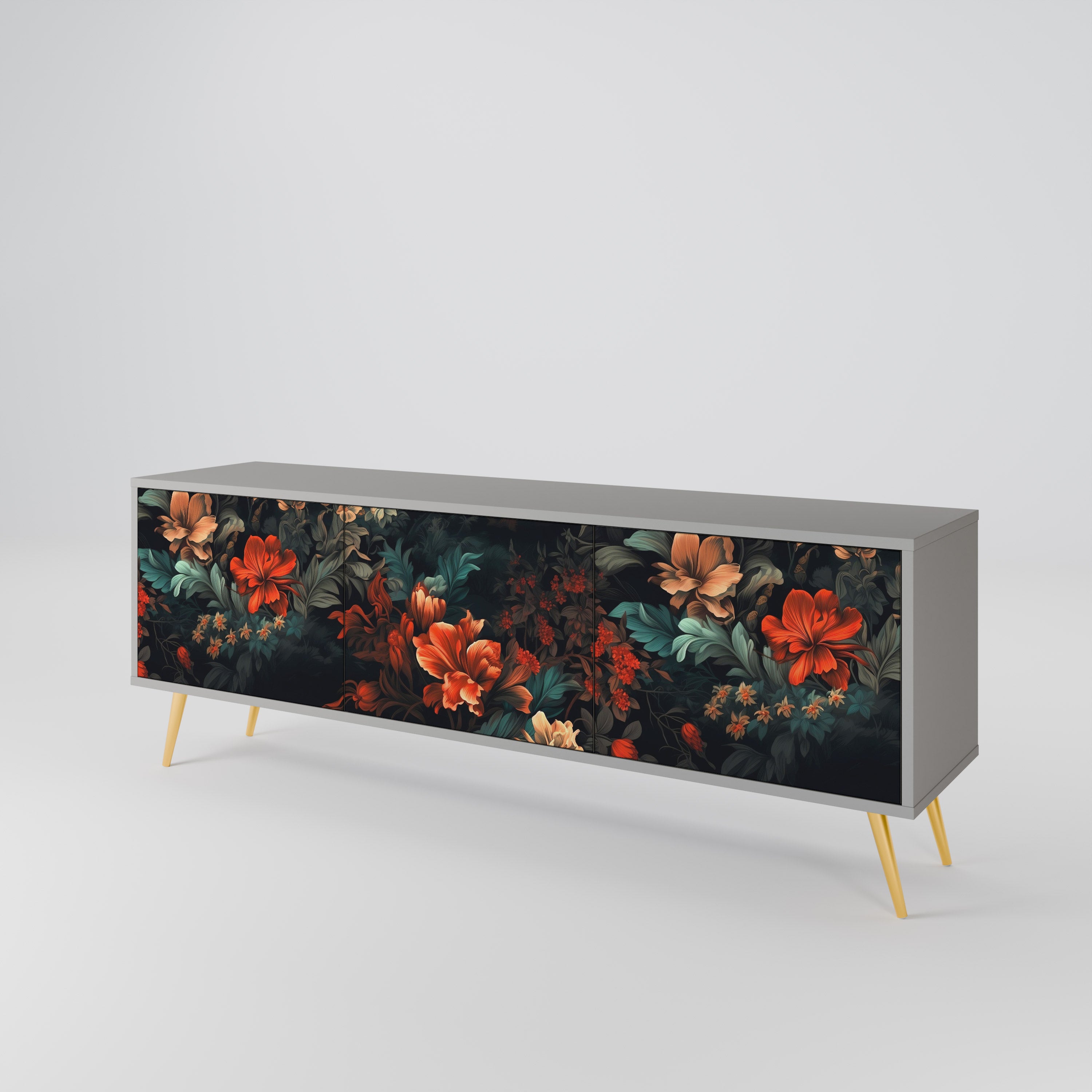 IMAGINARY BLOSSOM 3-Door TV Cabinet