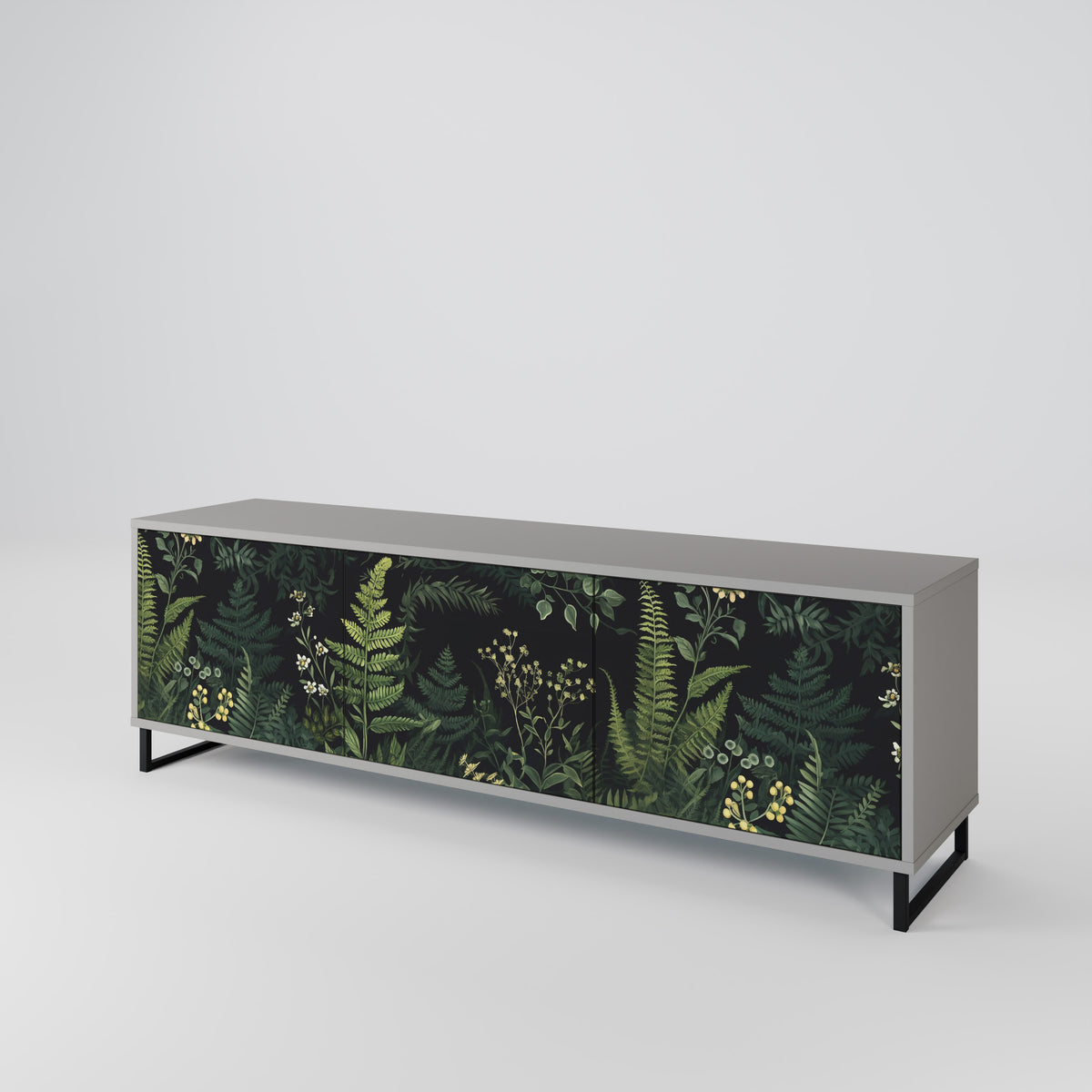 FERN FLOWERS 3-Door TV Cabinet