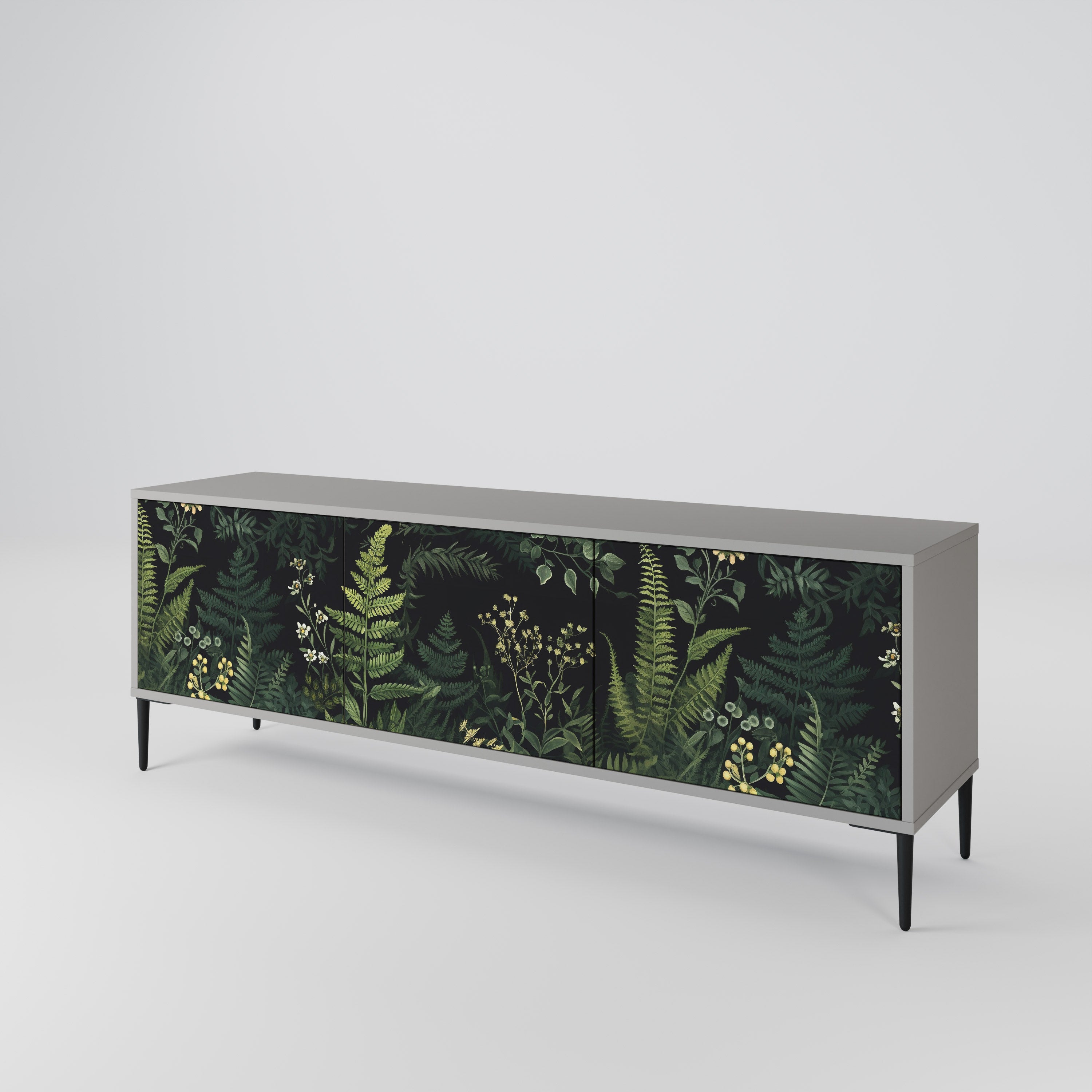 FERN FLOWERS 3-Door TV Cabinet