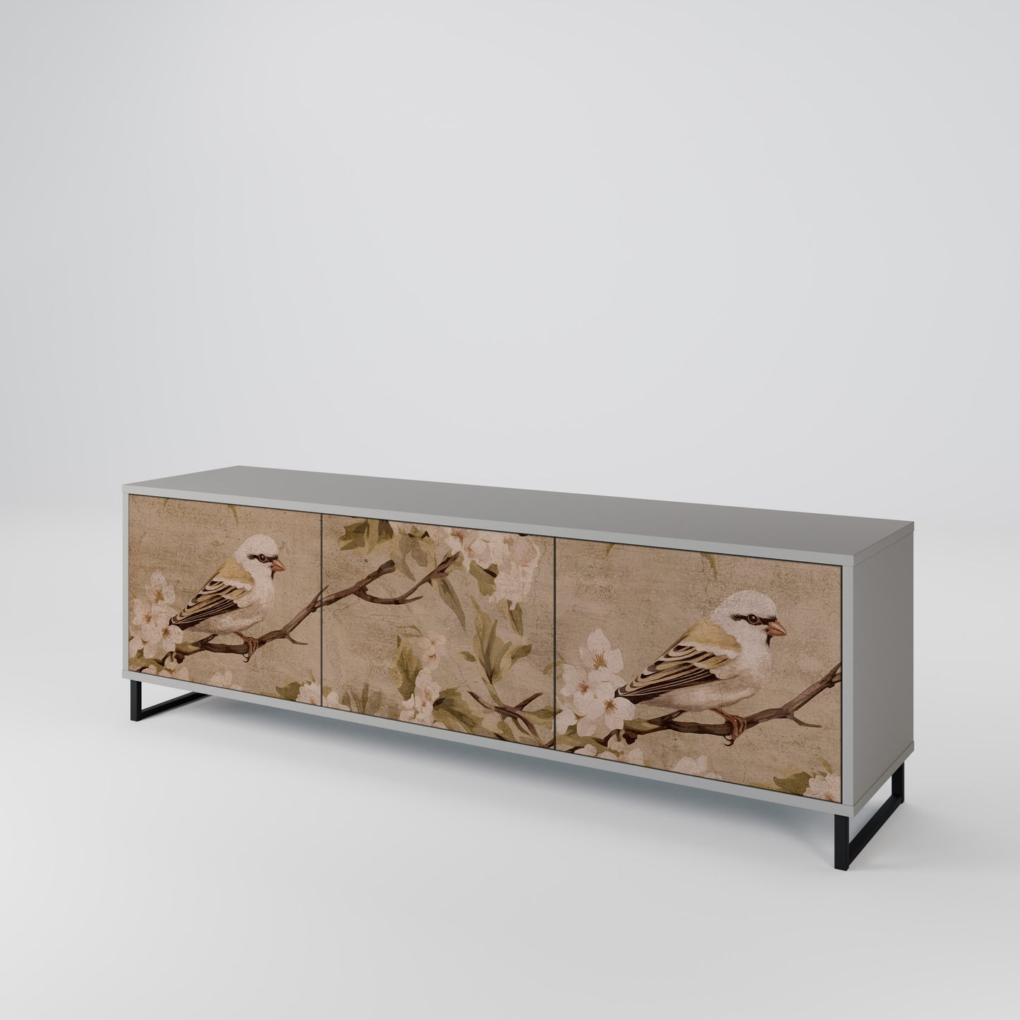 PETAL DISTINGUISH 3-Door TV Cabinet