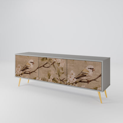 PETAL DISTINGUISH 3-Door TV Cabinet