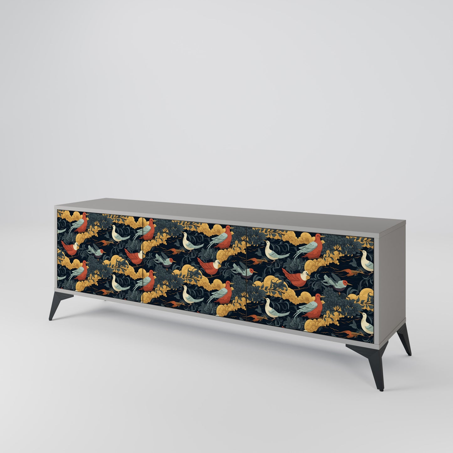 FOWLY DAZE 3-Door TV Cabinet