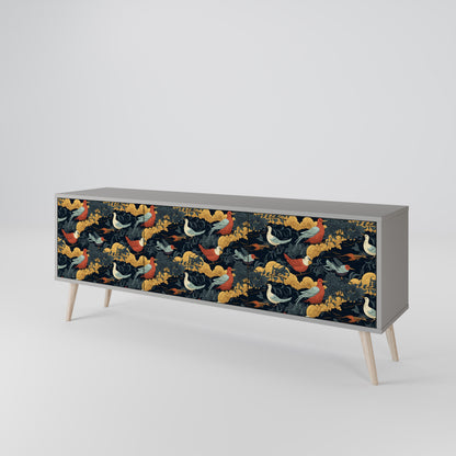 FOWLY DAZE 3-Door TV Cabinet