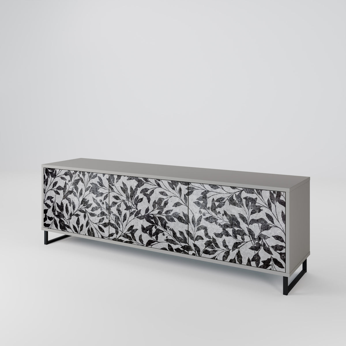 CHARCOAL SPROUT 3-Door TV Cabinet