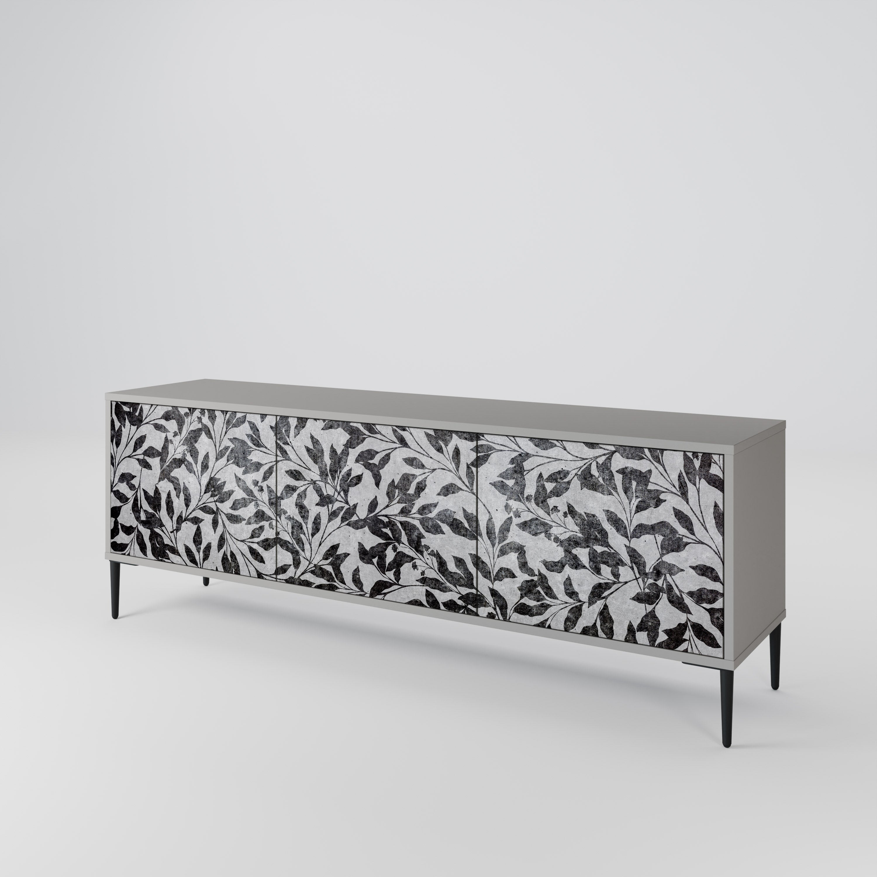 CHARCOAL SPROUT 3-Door TV Cabinet