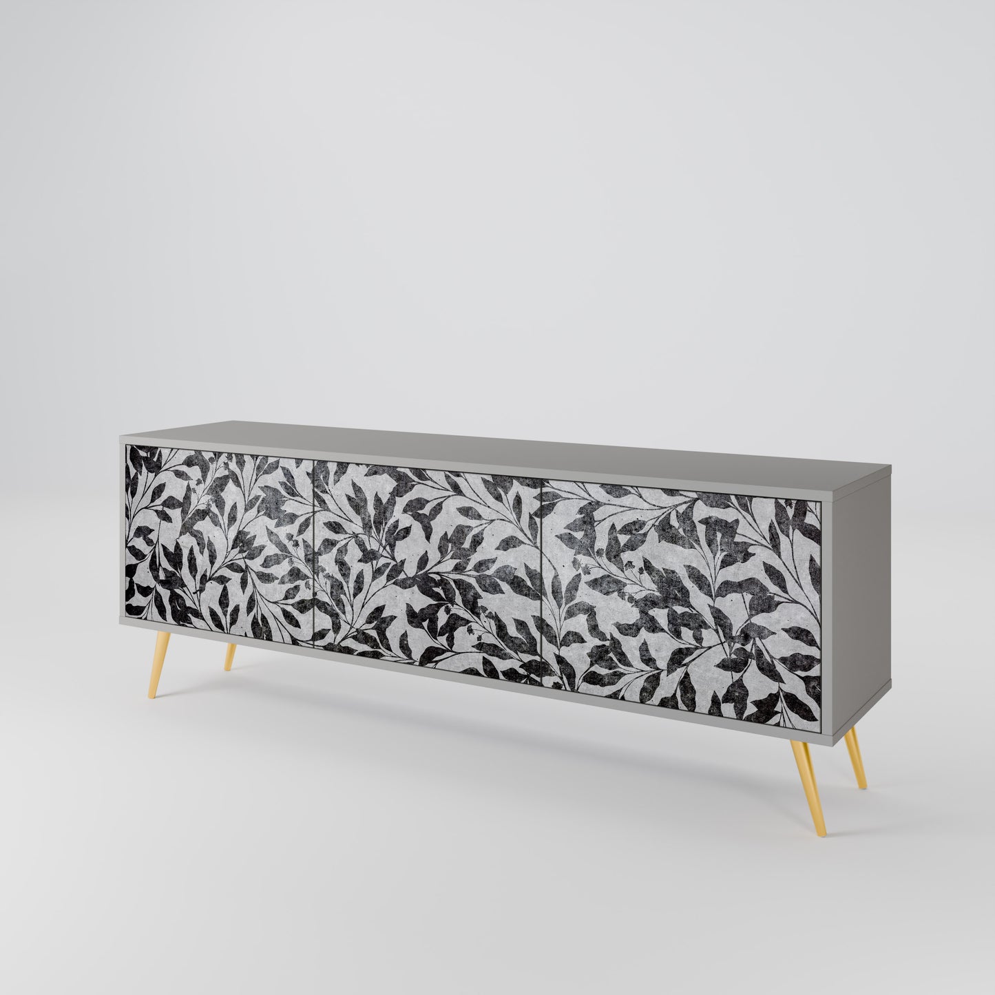 CHARCOAL SPROUT 3-Door TV Cabinet