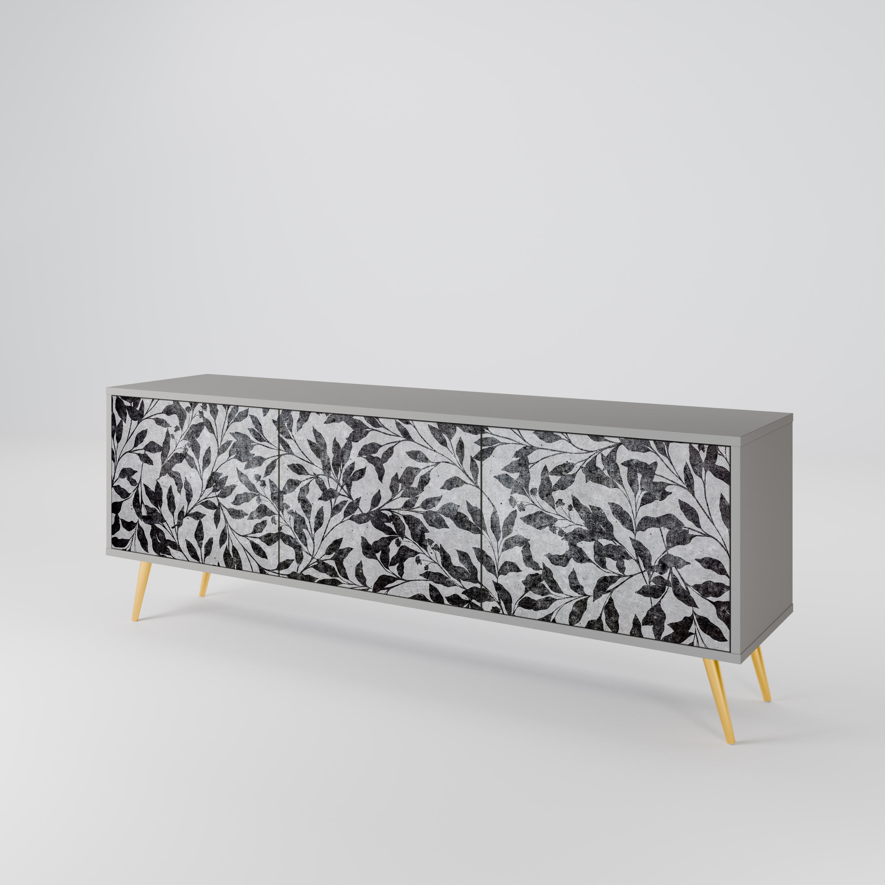 CHARCOAL SPROUT 3-Door TV Cabinet