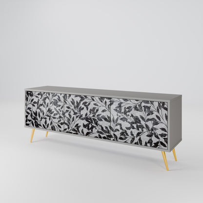 CHARCOAL SPROUT 3-Door TV Cabinet
