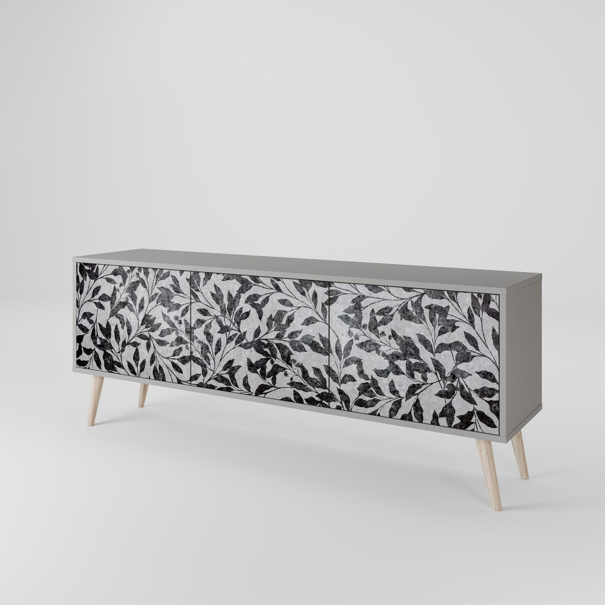 CHARCOAL SPROUT 3-Door TV Cabinet