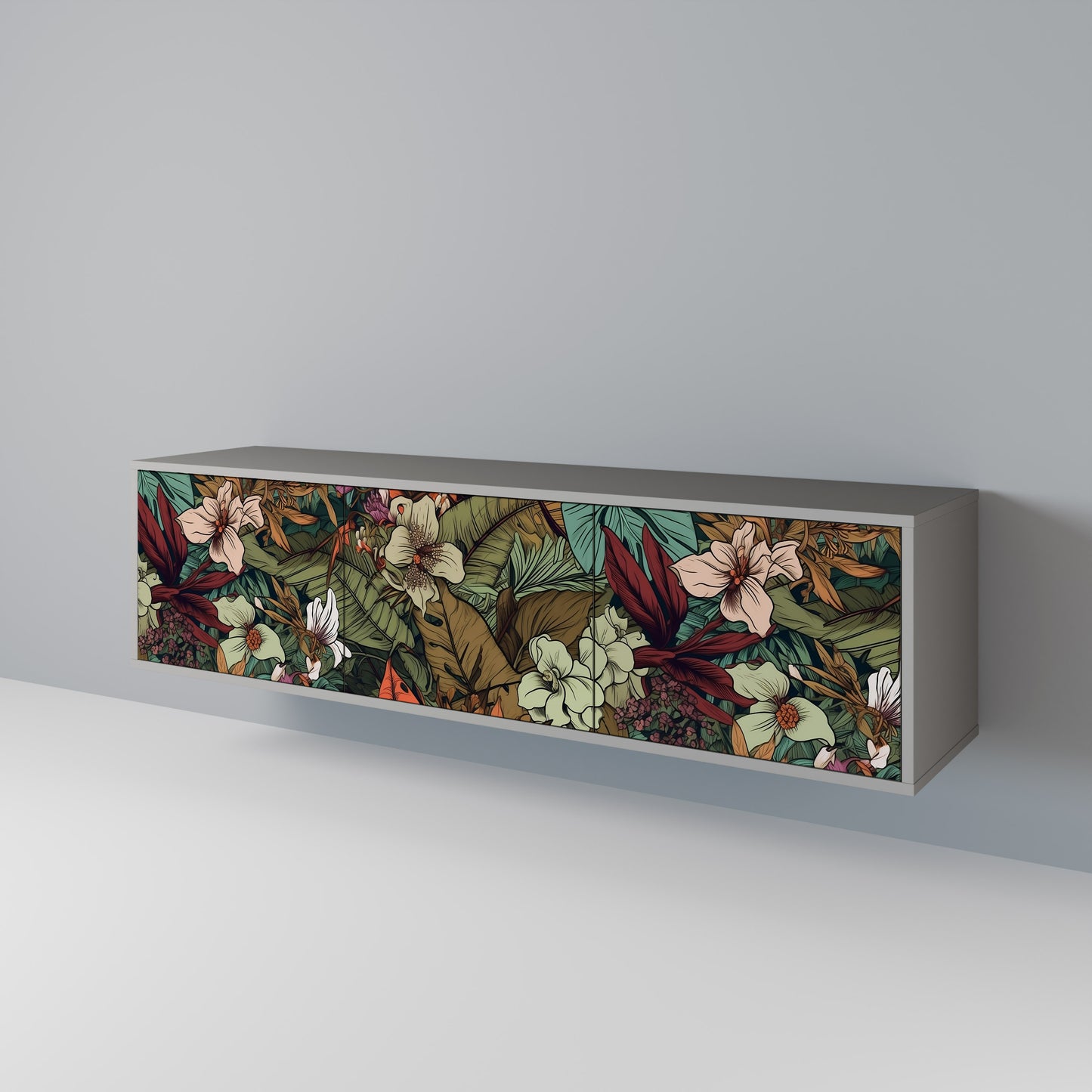 BOTANICAL EMERGENCE 3-Door TV Cabinet
