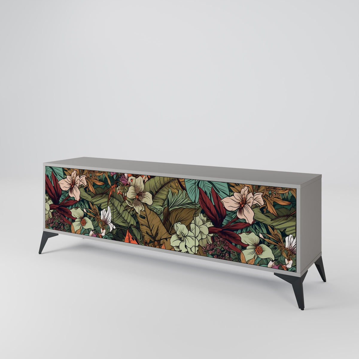 BOTANICAL EMERGENCE 3-Door TV Cabinet