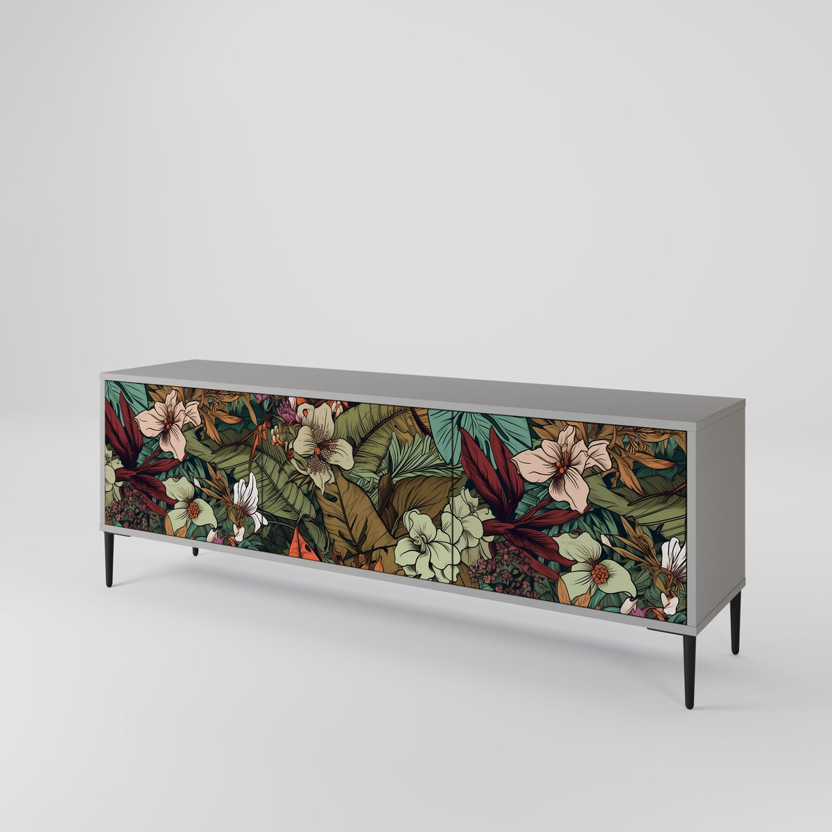 BOTANICAL EMERGENCE 3-Door TV Cabinet