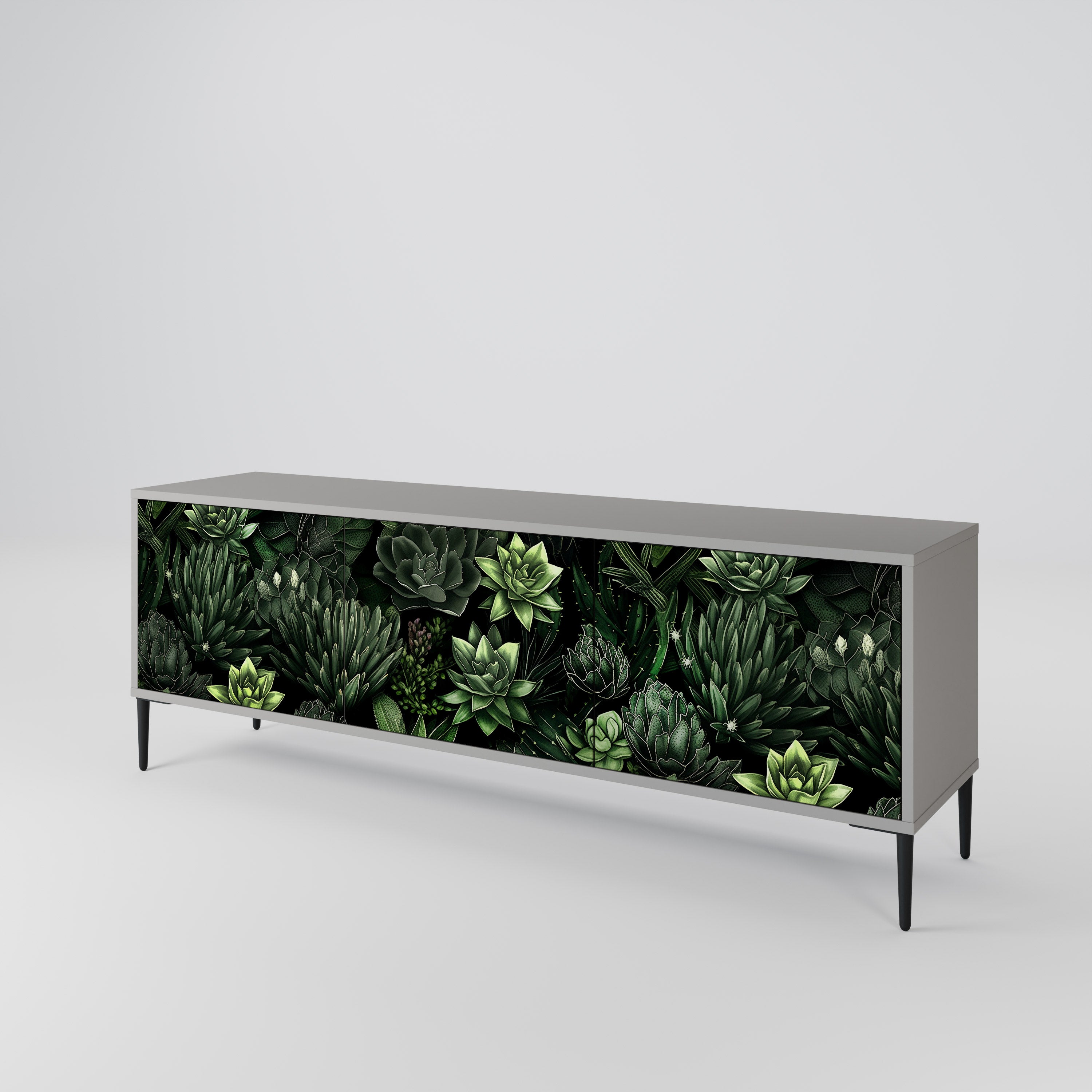 SUCCULENT JUNGLE 3-Door TV Cabinet