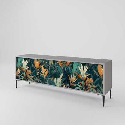 FLORAL SERENITY 3-Door TV Cabinet