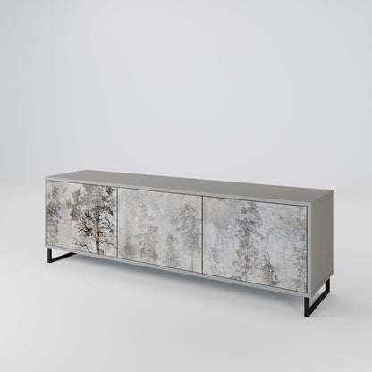 FADE IN THE TREES 3-Door TV Cabinet