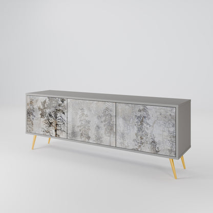 FADE IN THE TREES 3-Door TV Cabinet