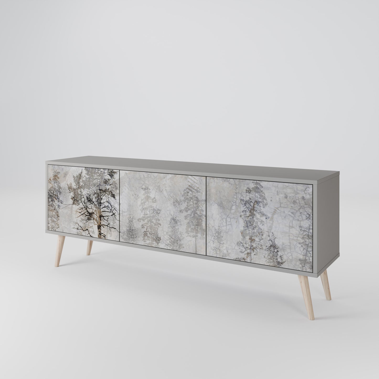 FADE IN THE TREES 3-Door TV Cabinet