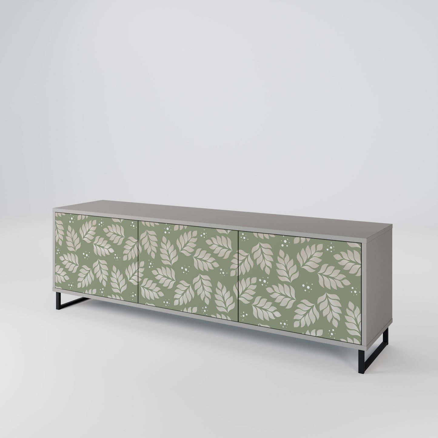 LEAVES ON GREEN 3-Door TV Cabinet
