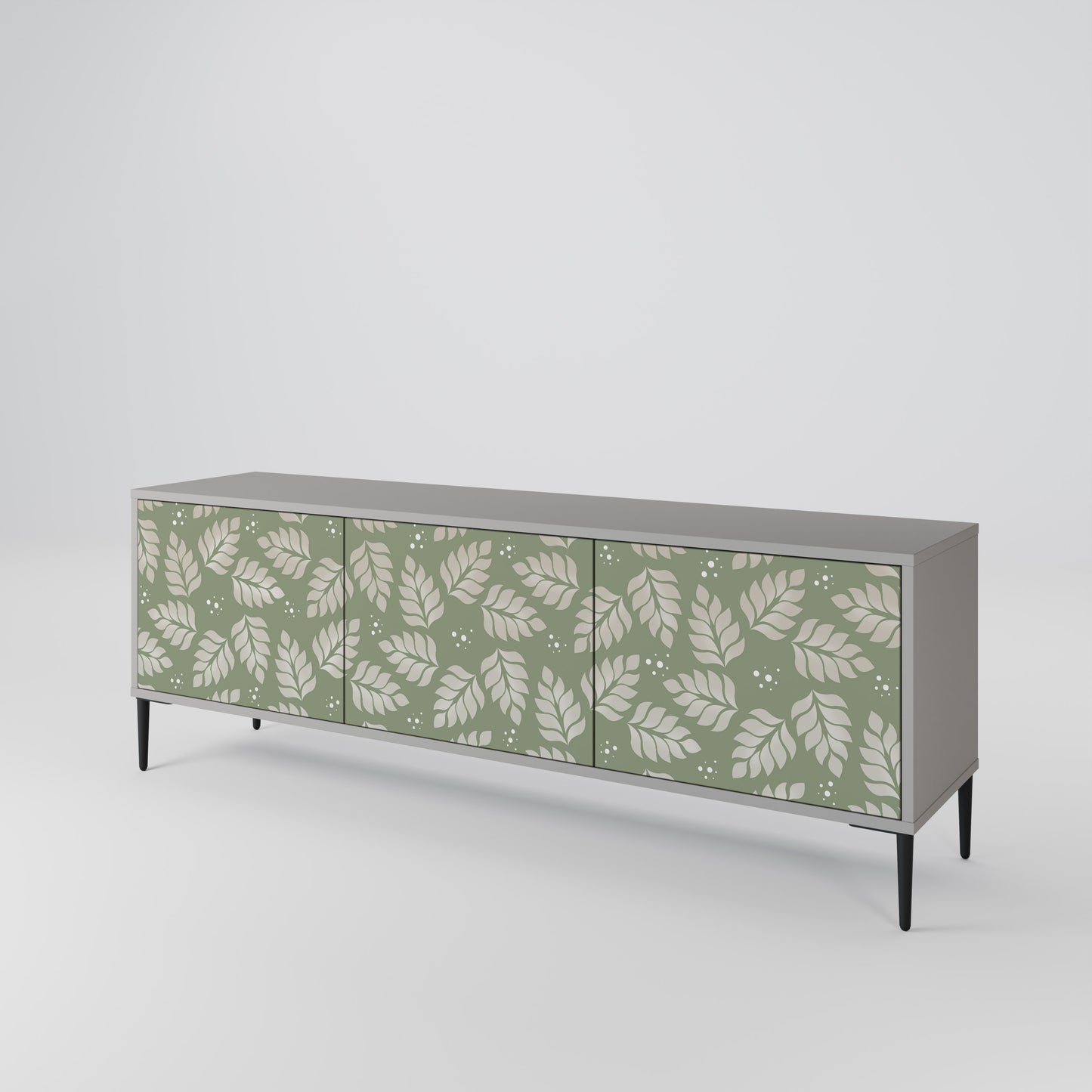 LEAVES ON GREEN 3-Door TV Cabinet