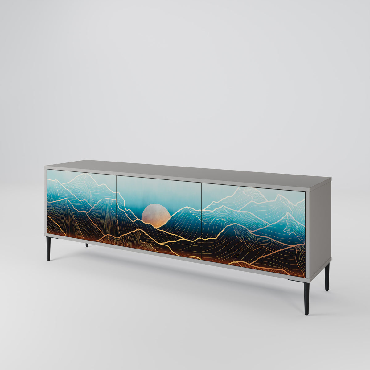 LUNAR SECRETS 3-Door TV Cabinet