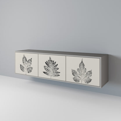 LEAFY STAMPS 3-Door TV Cabinet