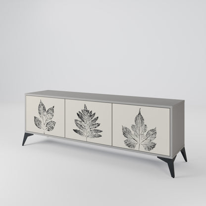 LEAFY STAMPS 3-Door TV Cabinet