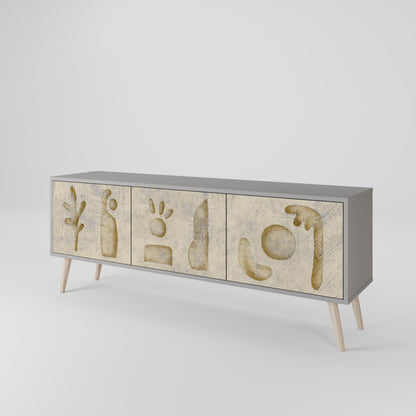 SAND SCULPTURES 3-Door TV Cabinet