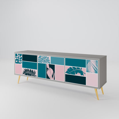 COMBINATION OF SHAPES 3-Door TV Cabinet