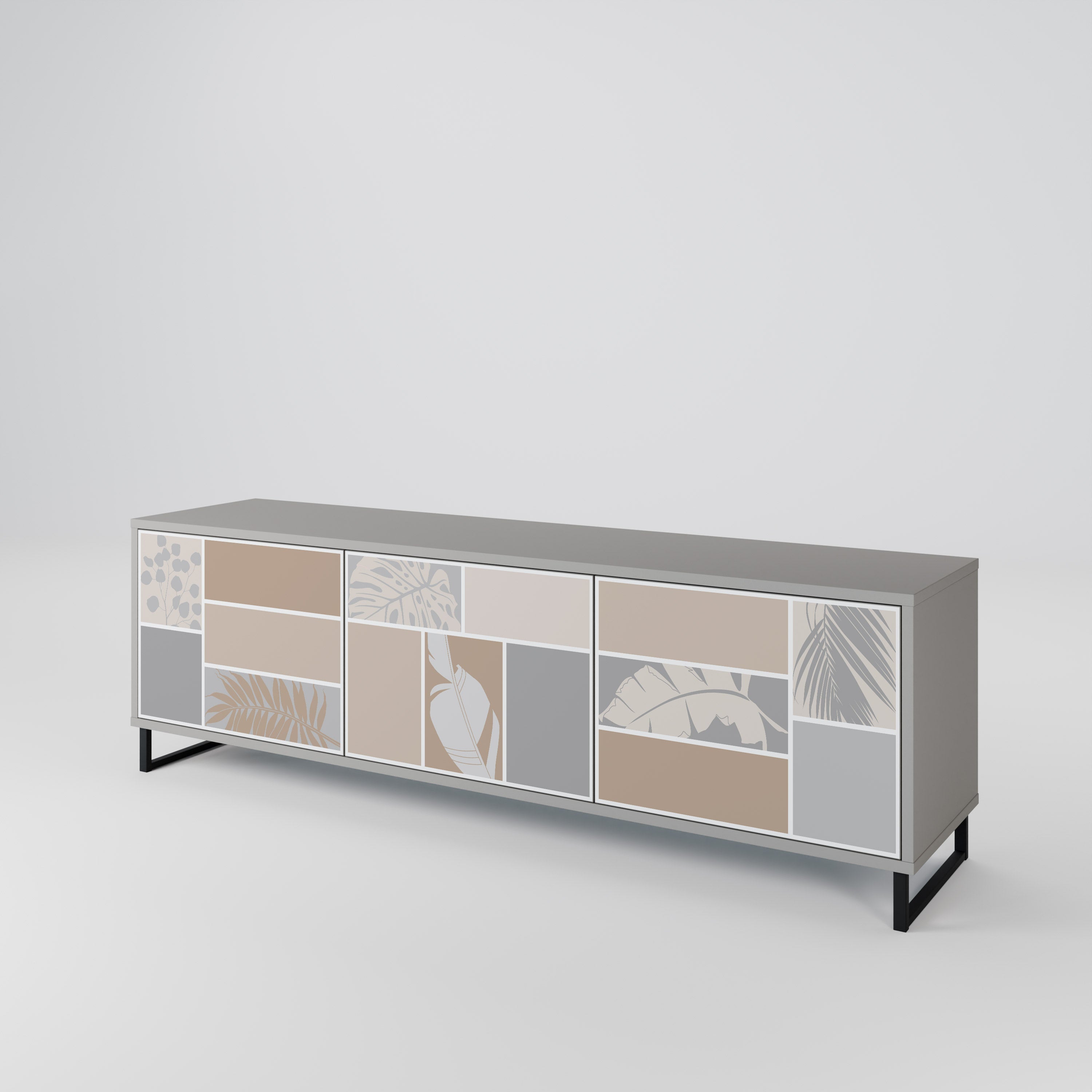 TROPICAL SHAPES 3-Door TV Cabinet