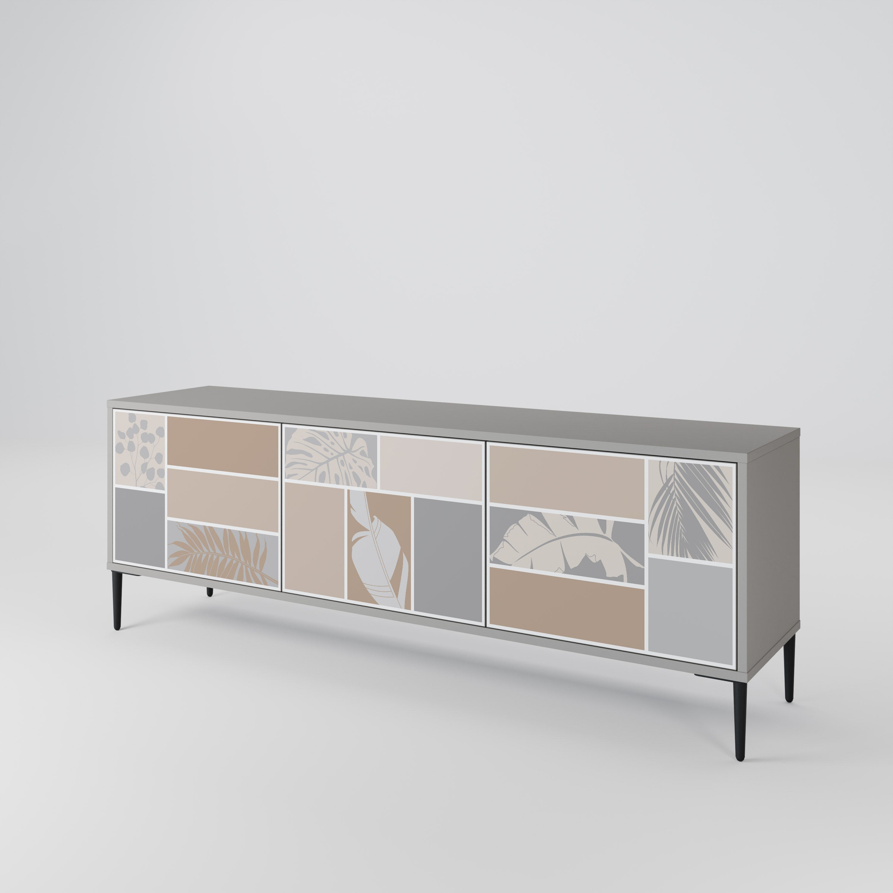 TROPICAL SHAPES 3-Door TV Cabinet