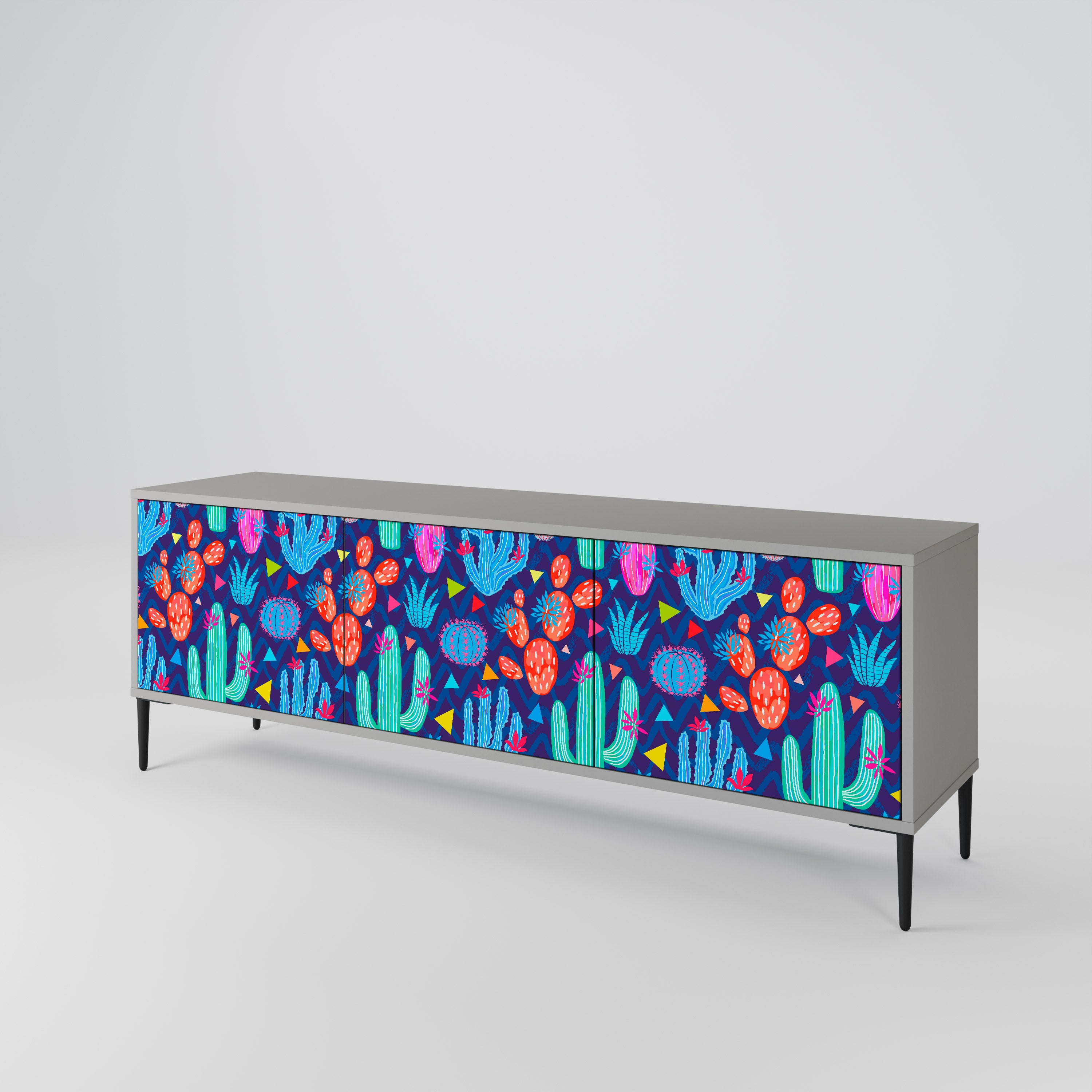 CACTUS VIBES 3-Door TV Cabinet