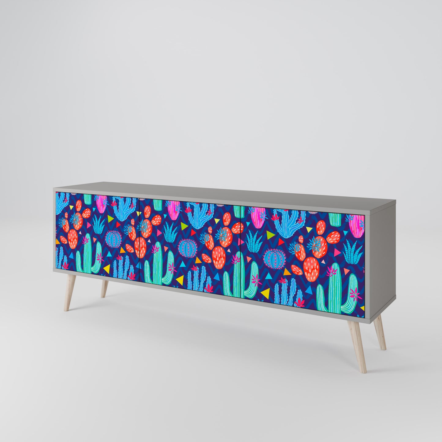 CACTUS VIBES 3-Door TV Cabinet