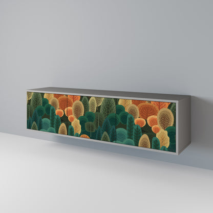 AUTUMN KALEIDOSCOPE 3-Door TV Cabinet