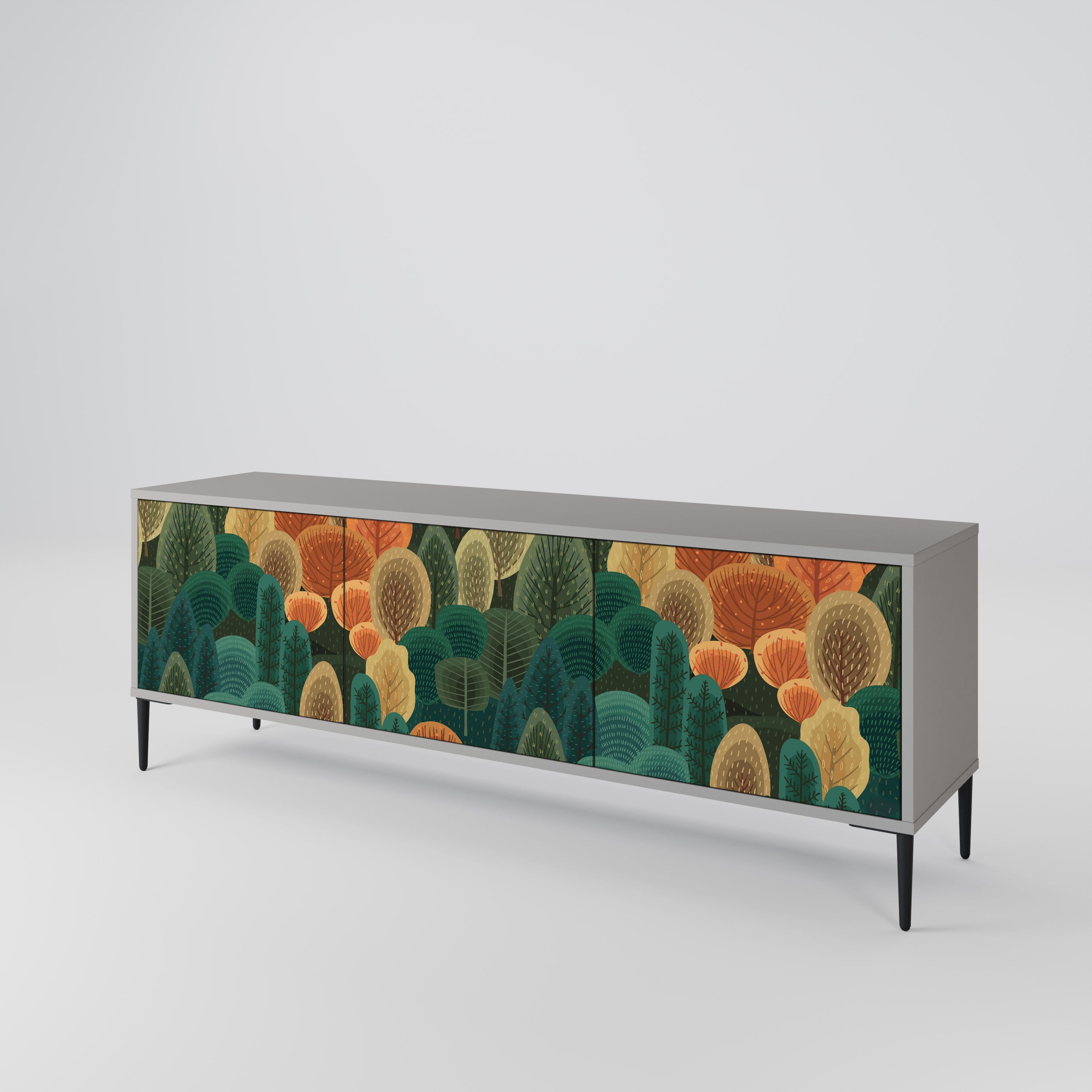 AUTUMN KALEIDOSCOPE 3-Door TV Cabinet