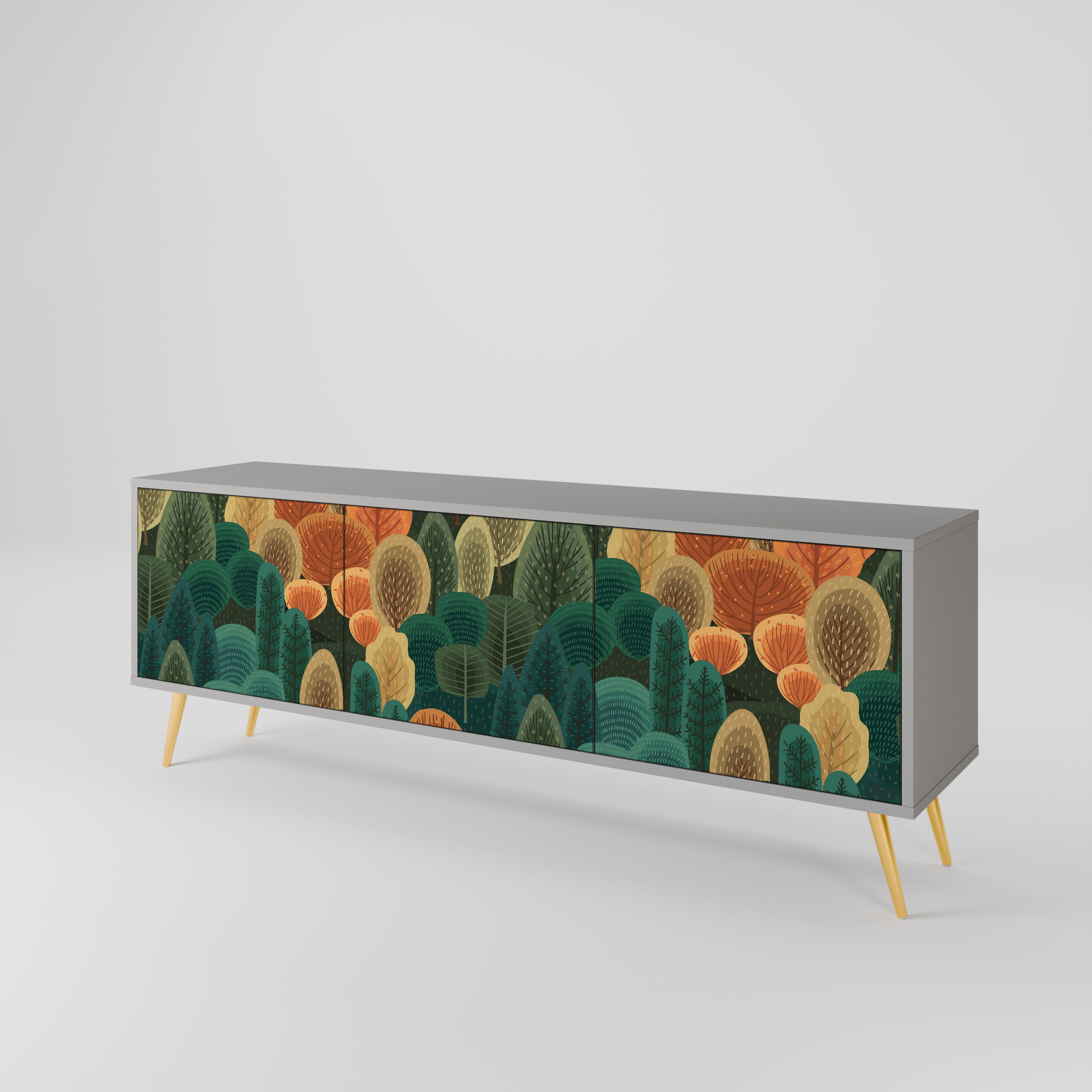 AUTUMN KALEIDOSCOPE 3-Door TV Cabinet