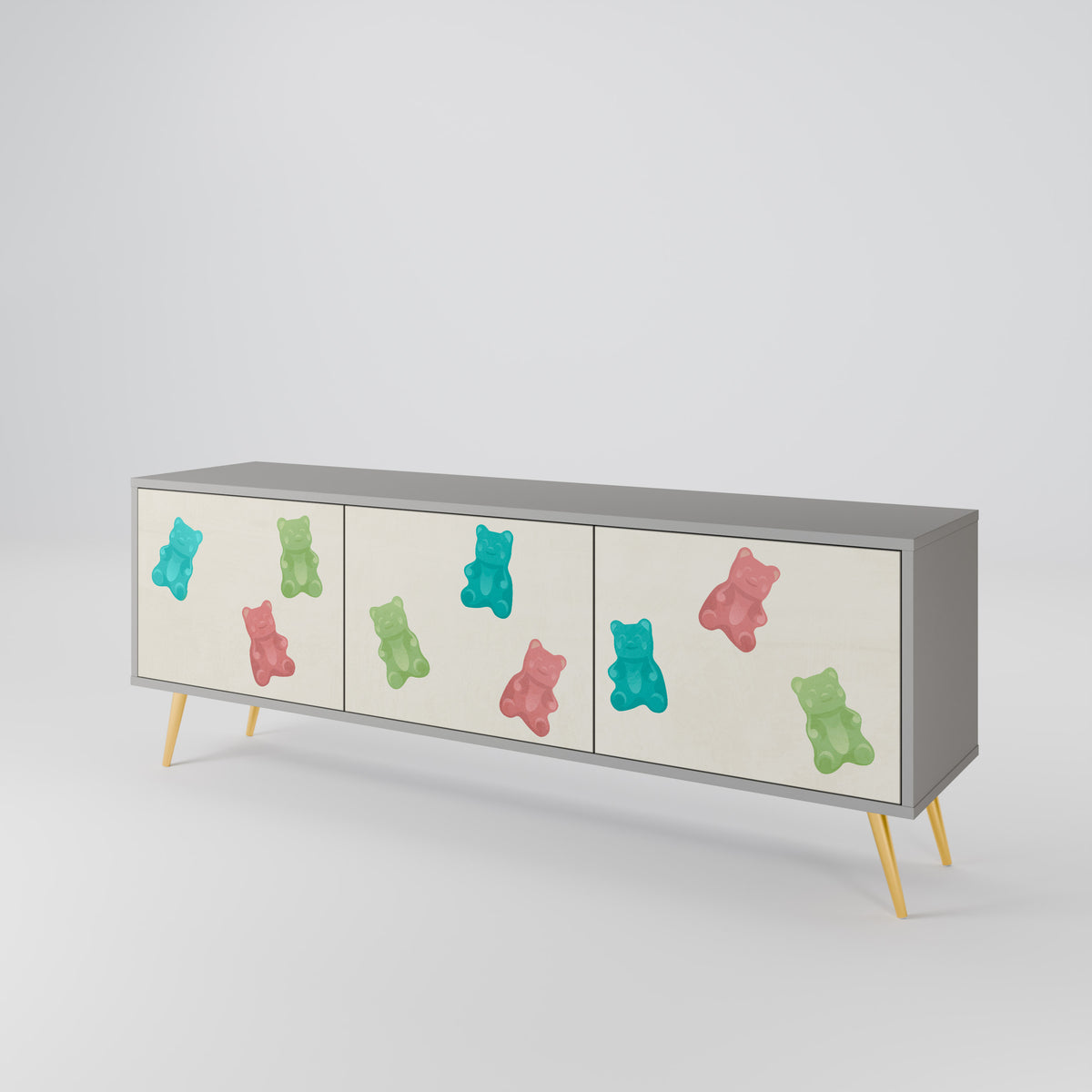 GUMMY BEARS 3-Door TV Cabinet