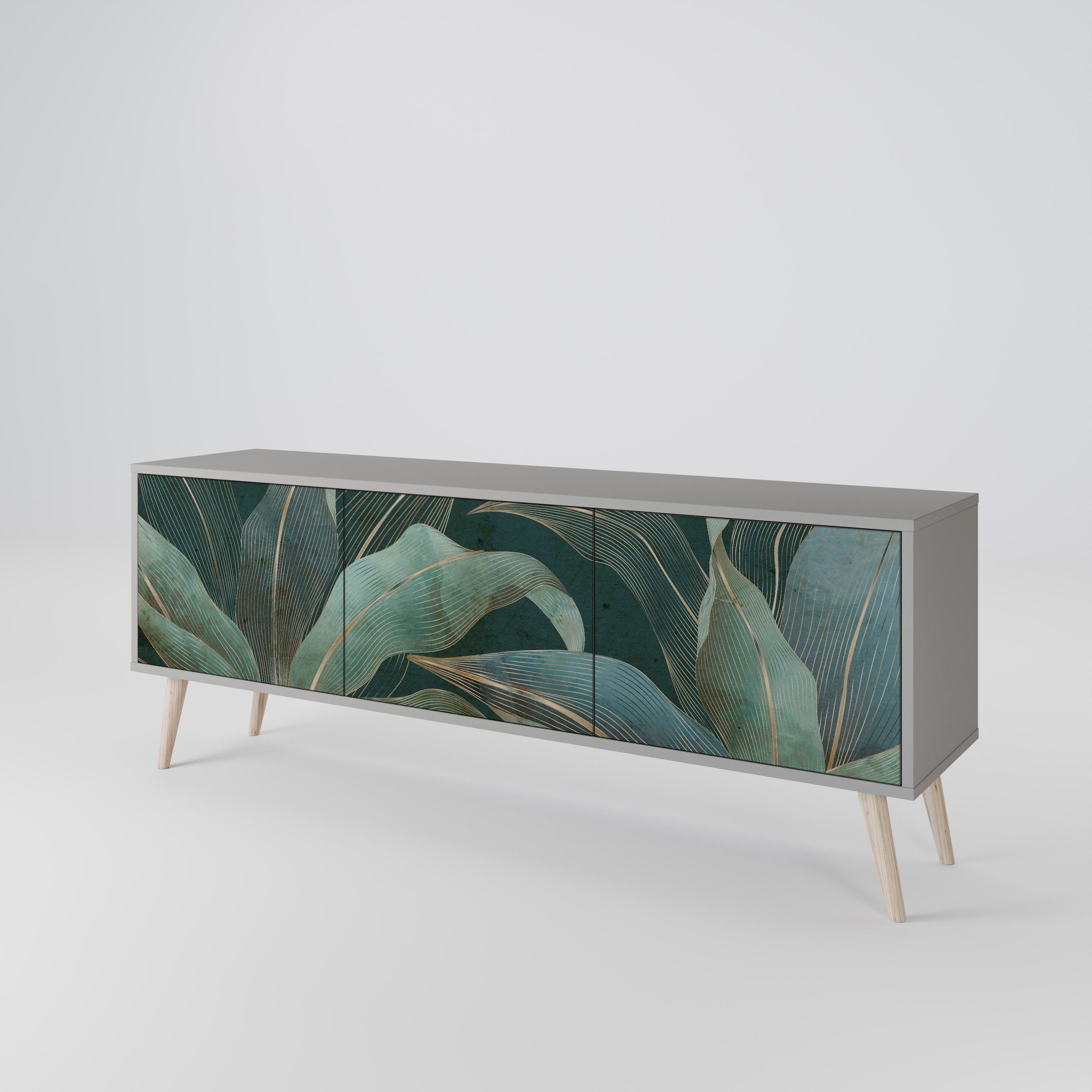 ROYAL GREEN 3-Door TV Cabinet