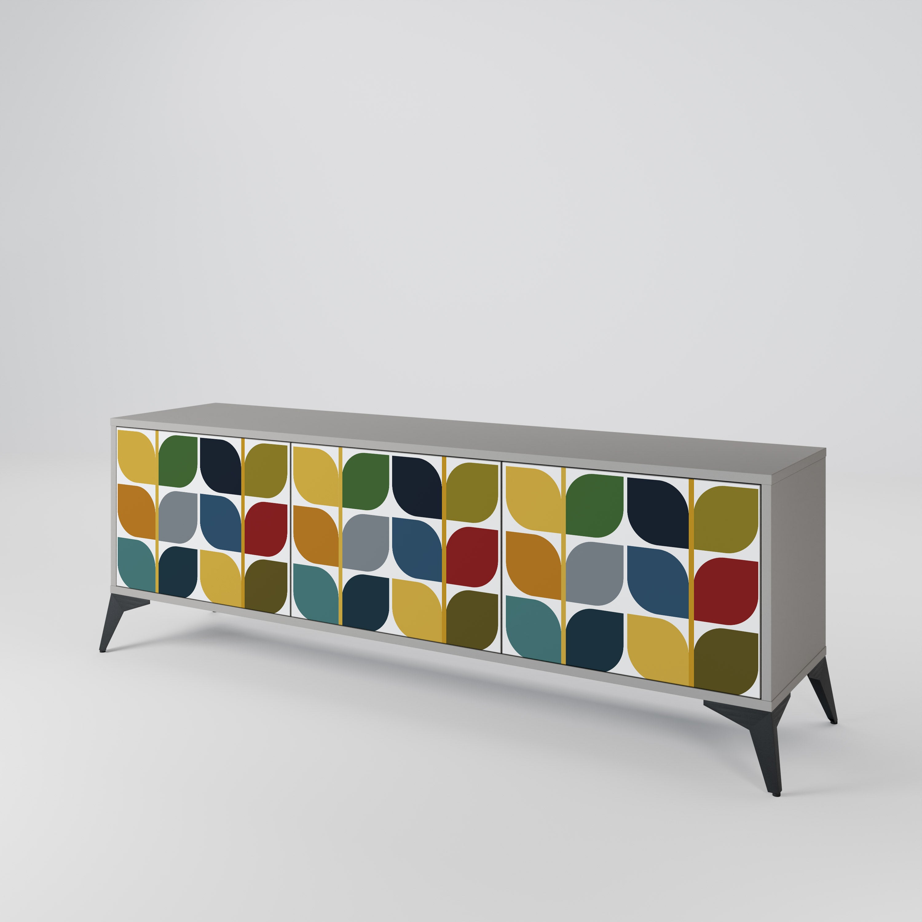 WEIGHTLESS HOURS 3-Door TV Cabinet