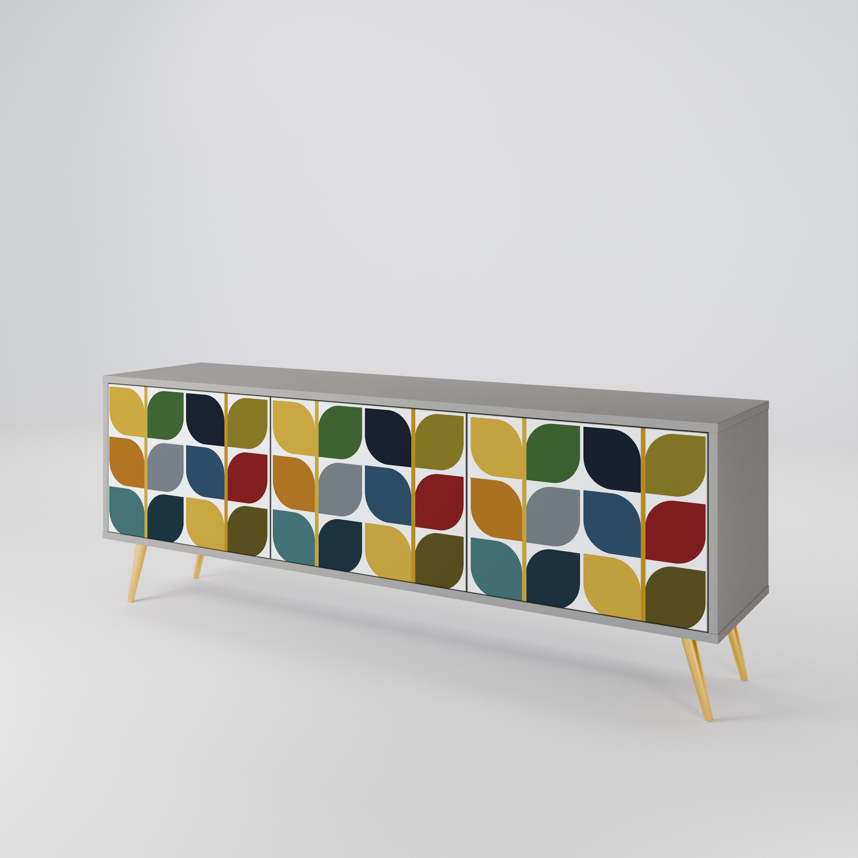 WEIGHTLESS HOURS 3-Door TV Cabinet