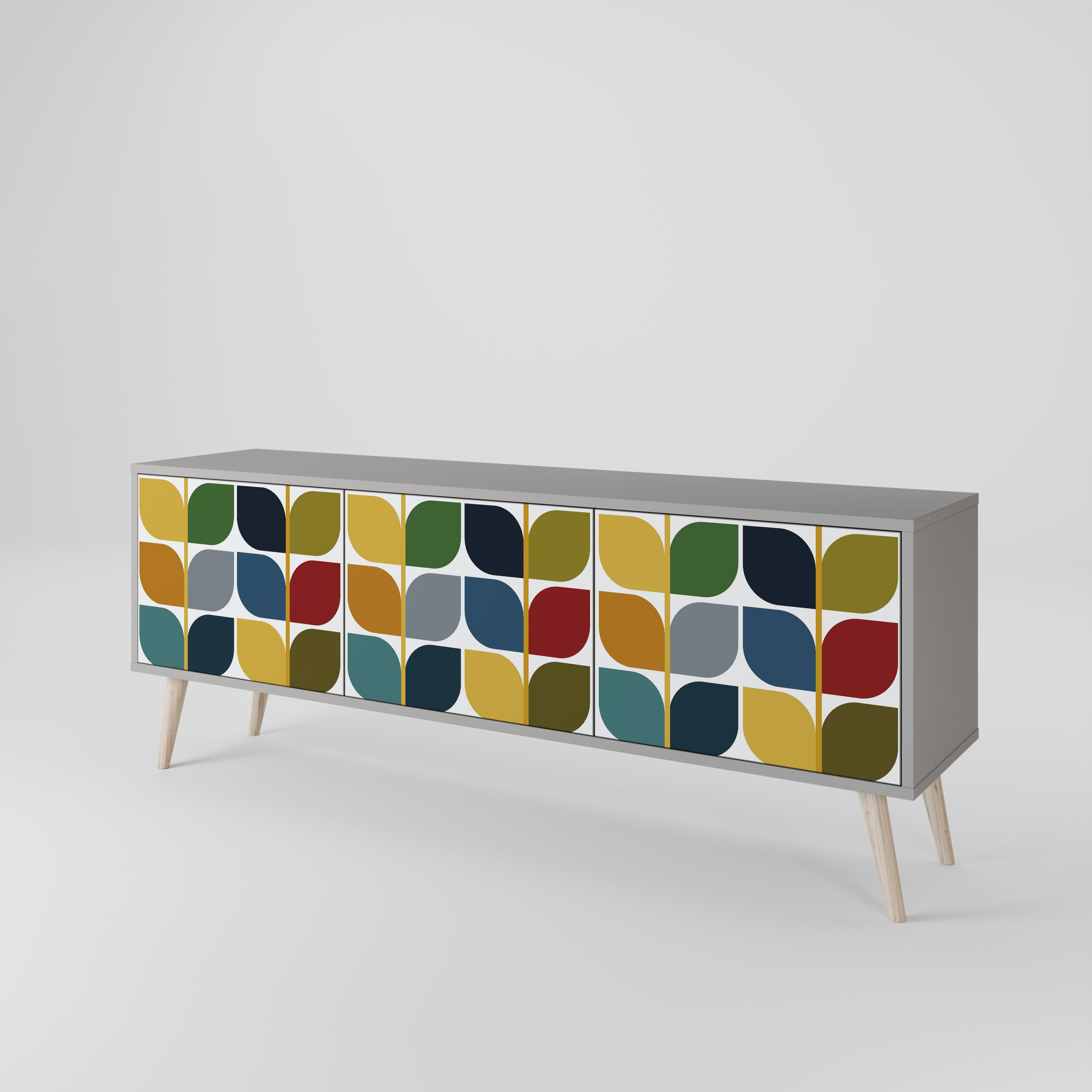 WEIGHTLESS HOURS 3-Door TV Cabinet
