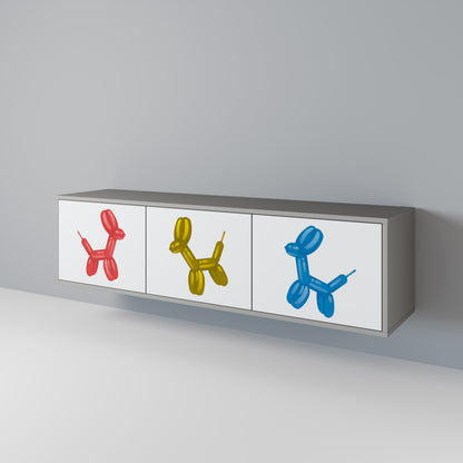 CHILDHOOD MEMORY 3-Door TV Cabinet
