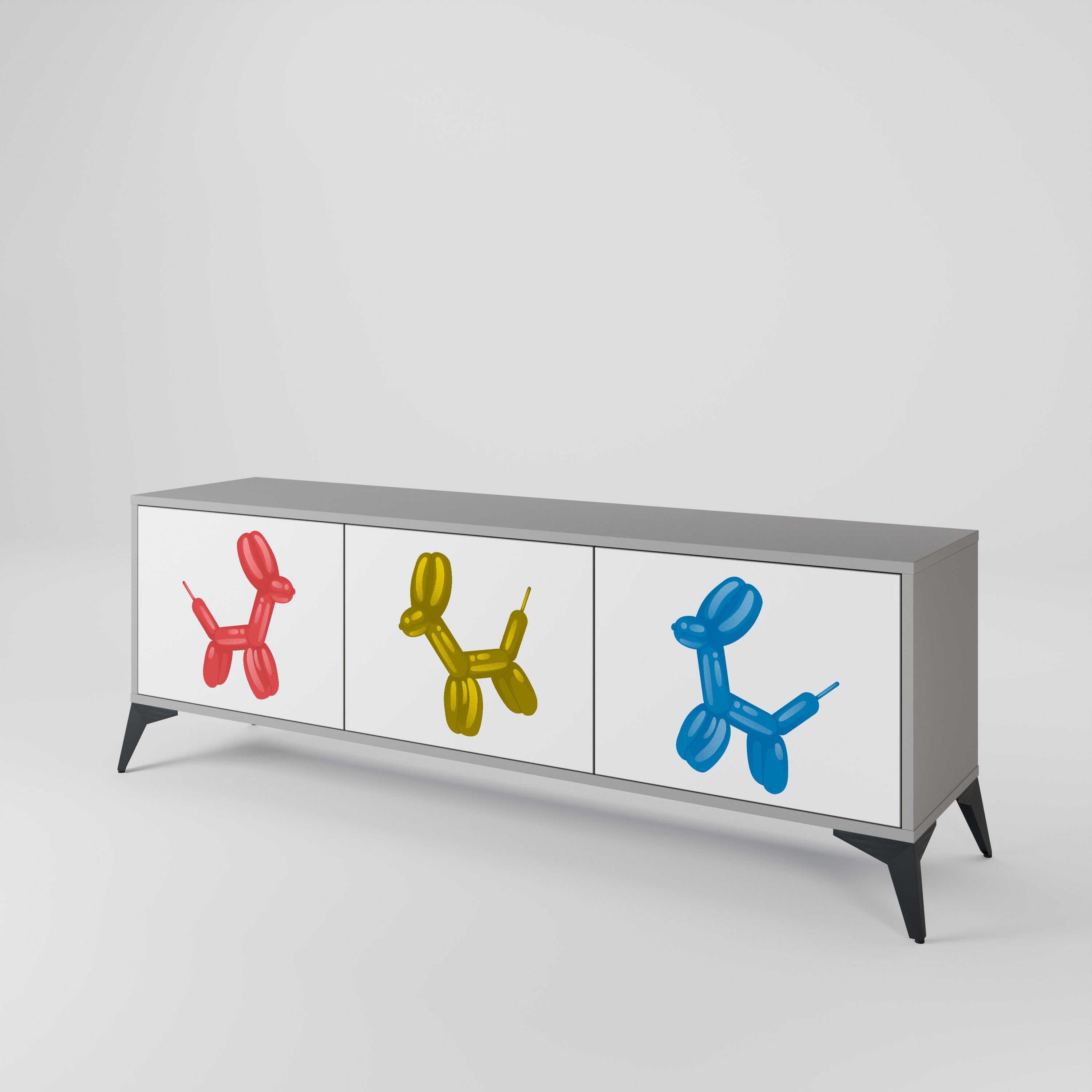 CHILDHOOD MEMORY 3-Door TV Cabinet