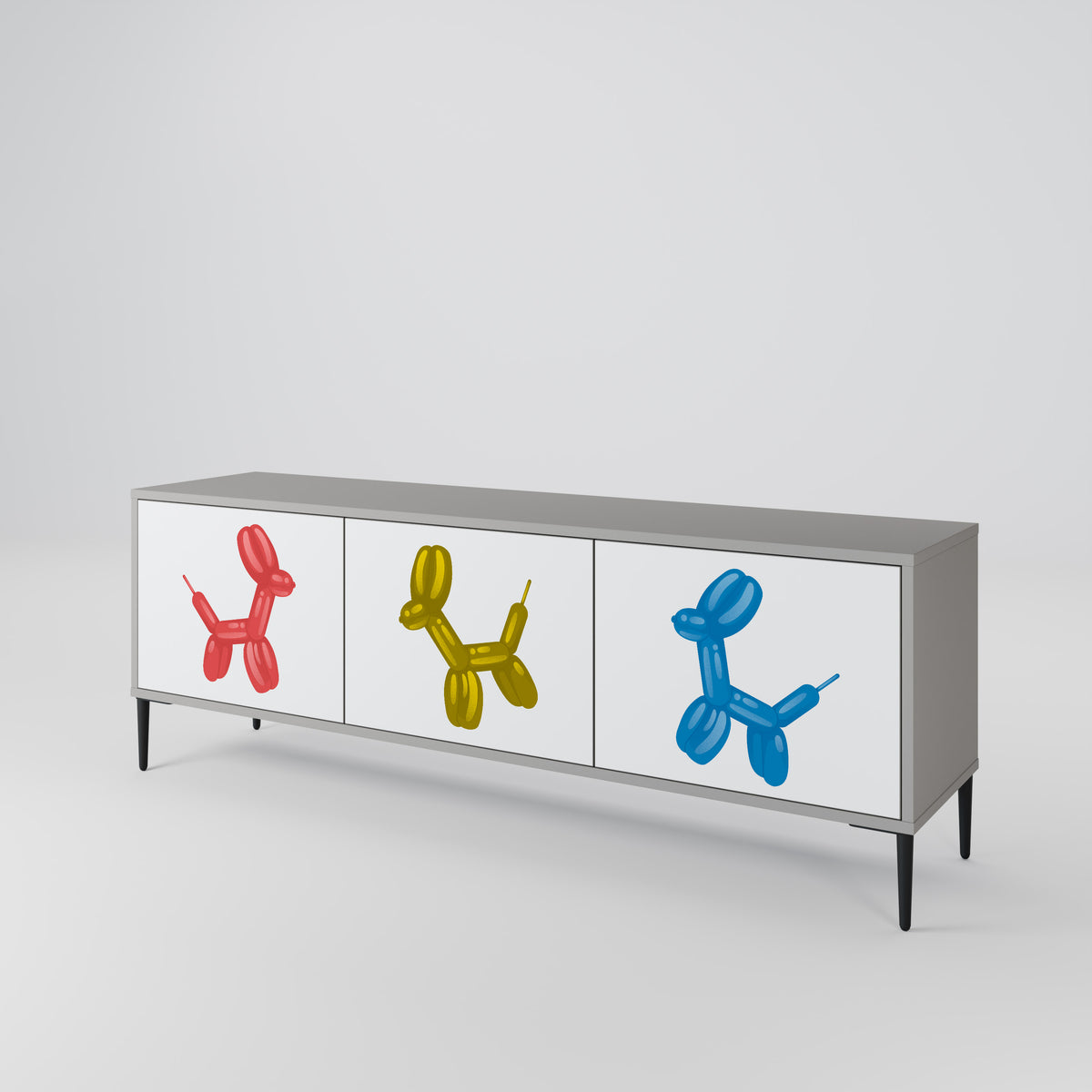 CHILDHOOD MEMORY 3-Door TV Cabinet