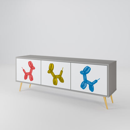 CHILDHOOD MEMORY 3-Door TV Cabinet