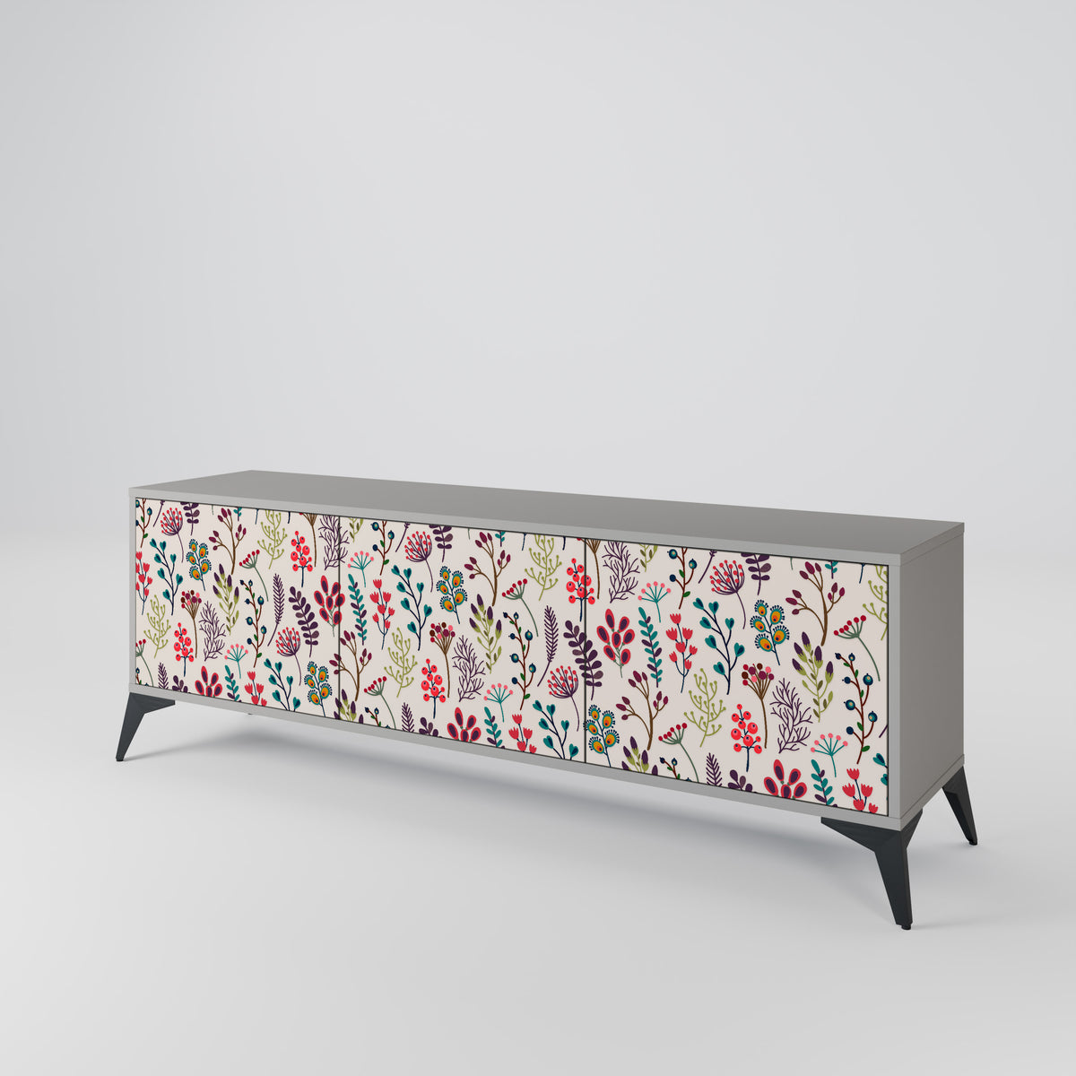 AUTUMN SUNDRIES 3-Door TV Cabinet
